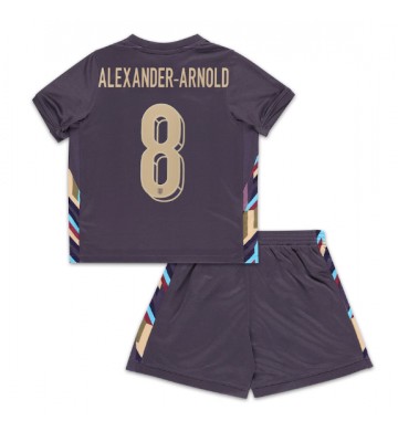 Inglaterra Alexander-Arnold #8 Segunda Equipación Niños Eurocopa 2024 Manga Corta (+ Pantalones cortos)